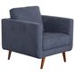 Apricot Liverpool Arm Chair in Denim, , large