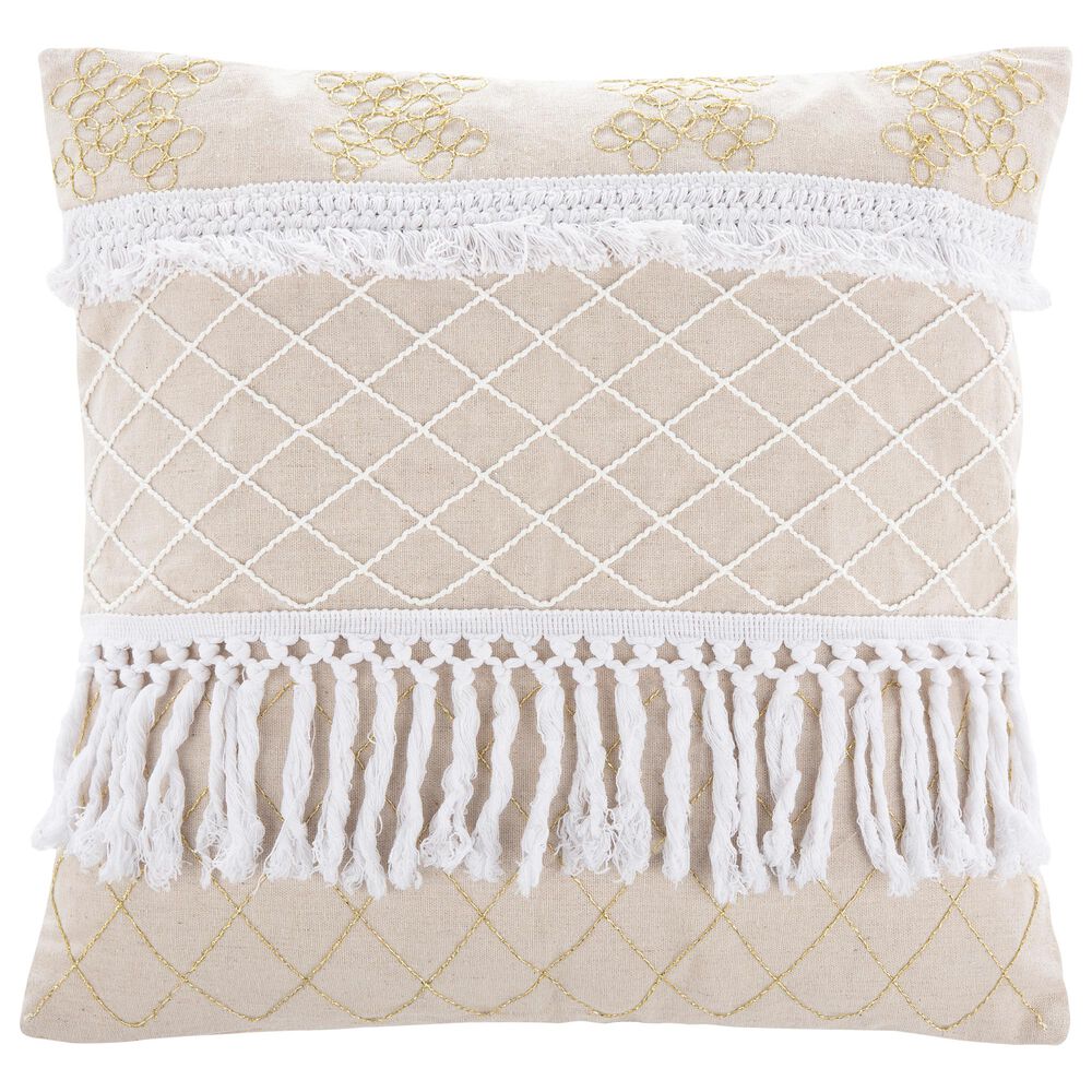 Safavieh Gurti 18" Pillow in White, , large
