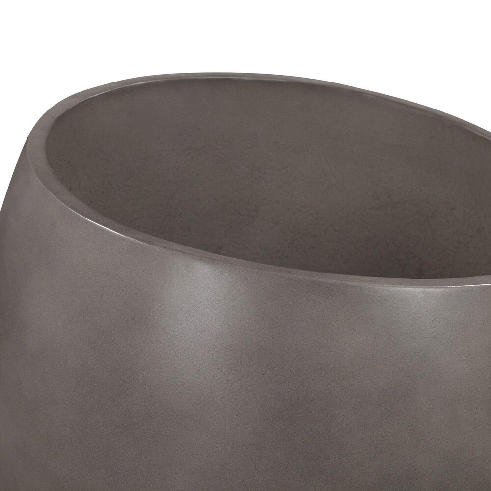 Blue River Moonstone Medium Patio Planter in Grey, , large