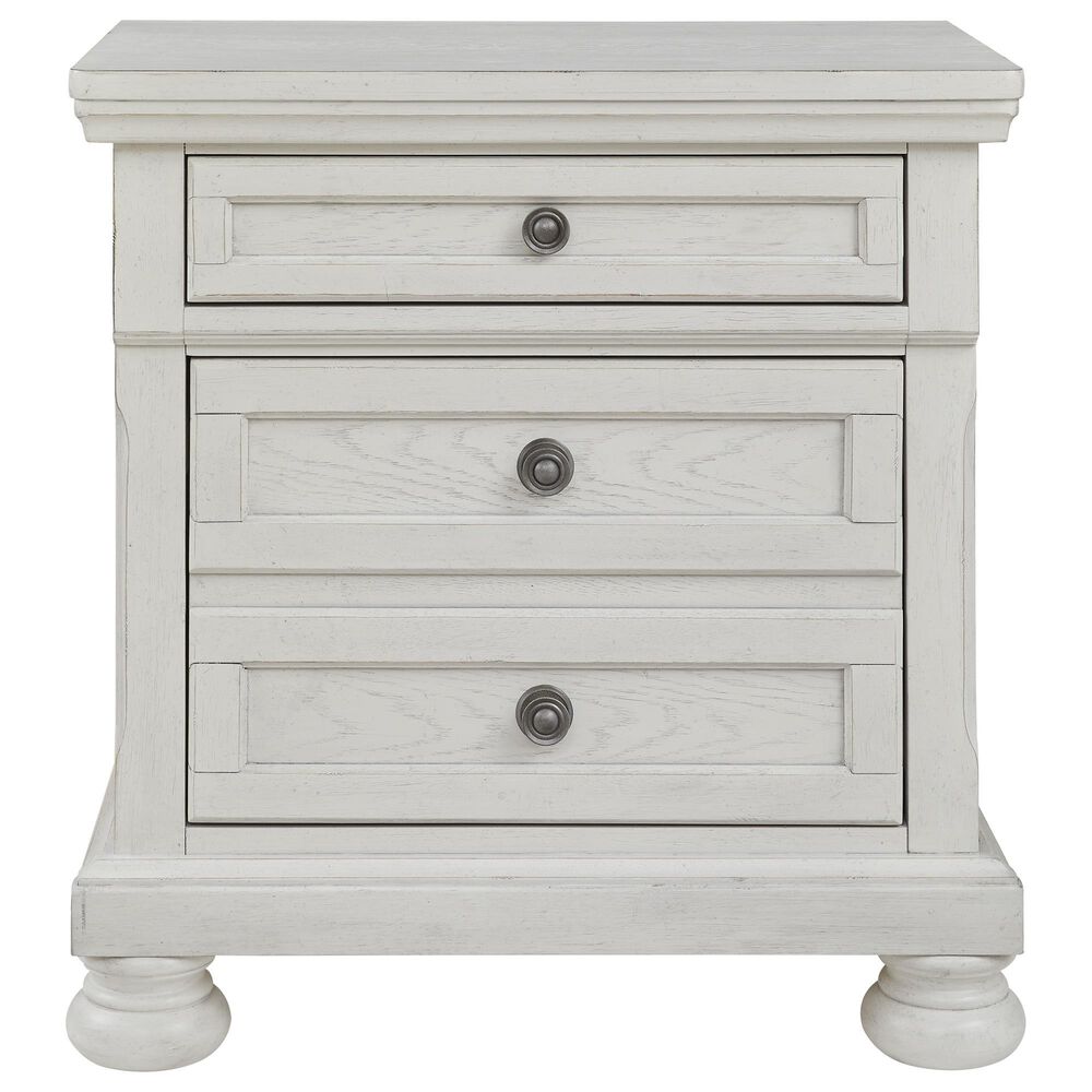 Ashley Robbinsdale 5-Piece King Storage Bedroom Set in Antique White, , large