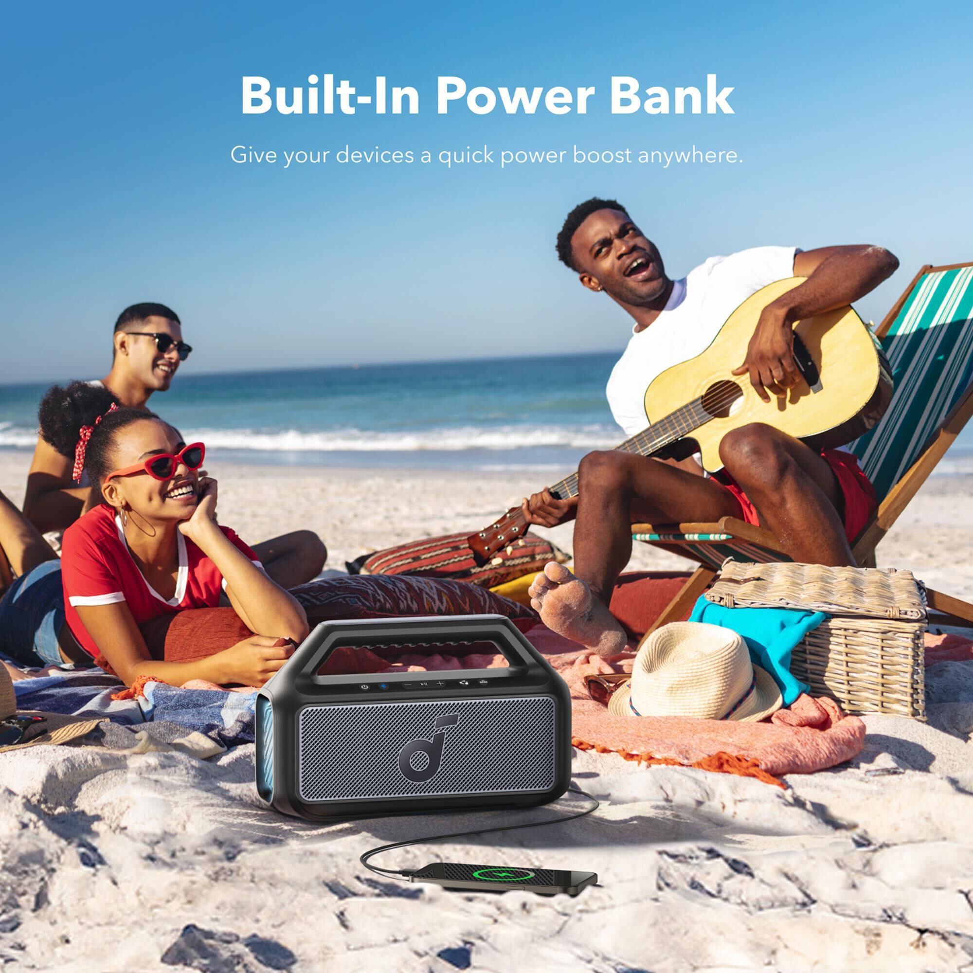 Anker Boom 2 Portable Bluetooth Speaker in Phantom Black