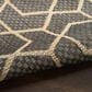 Nourison Horizon HOZ01 Charcoal 8" x 10" Indoor/Outdoor Area Rug, , large