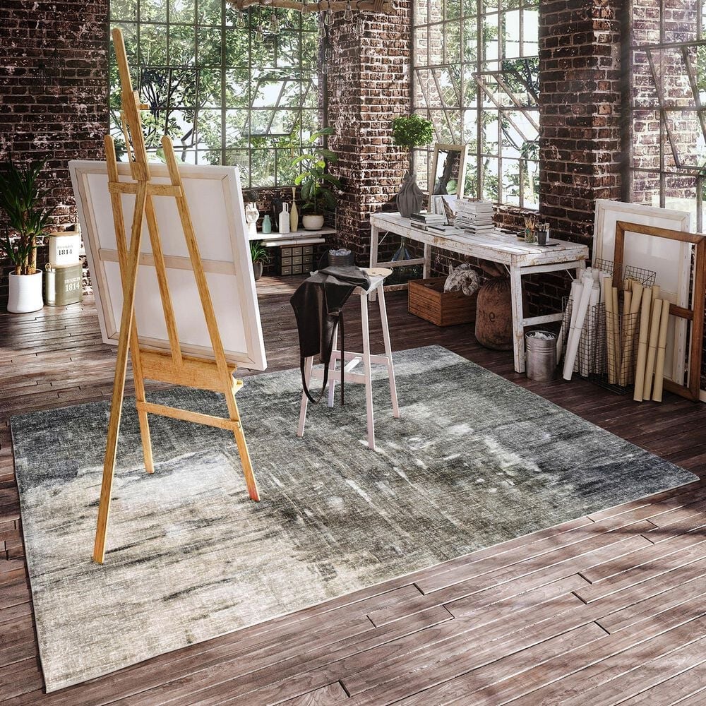 37B Boca BO2 Gray 9&#39; x 12&#39; Area Rug, , large