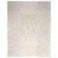 Nourison Brushstrokes 9" x 12" Beige and Silver Area Rug, , large