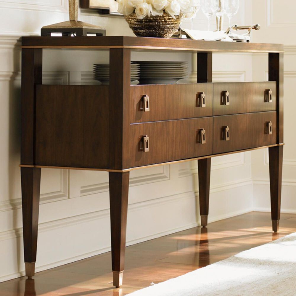 Lexington Furniture Tower Place Lake Shore Sideboard in Deep Brown, , large