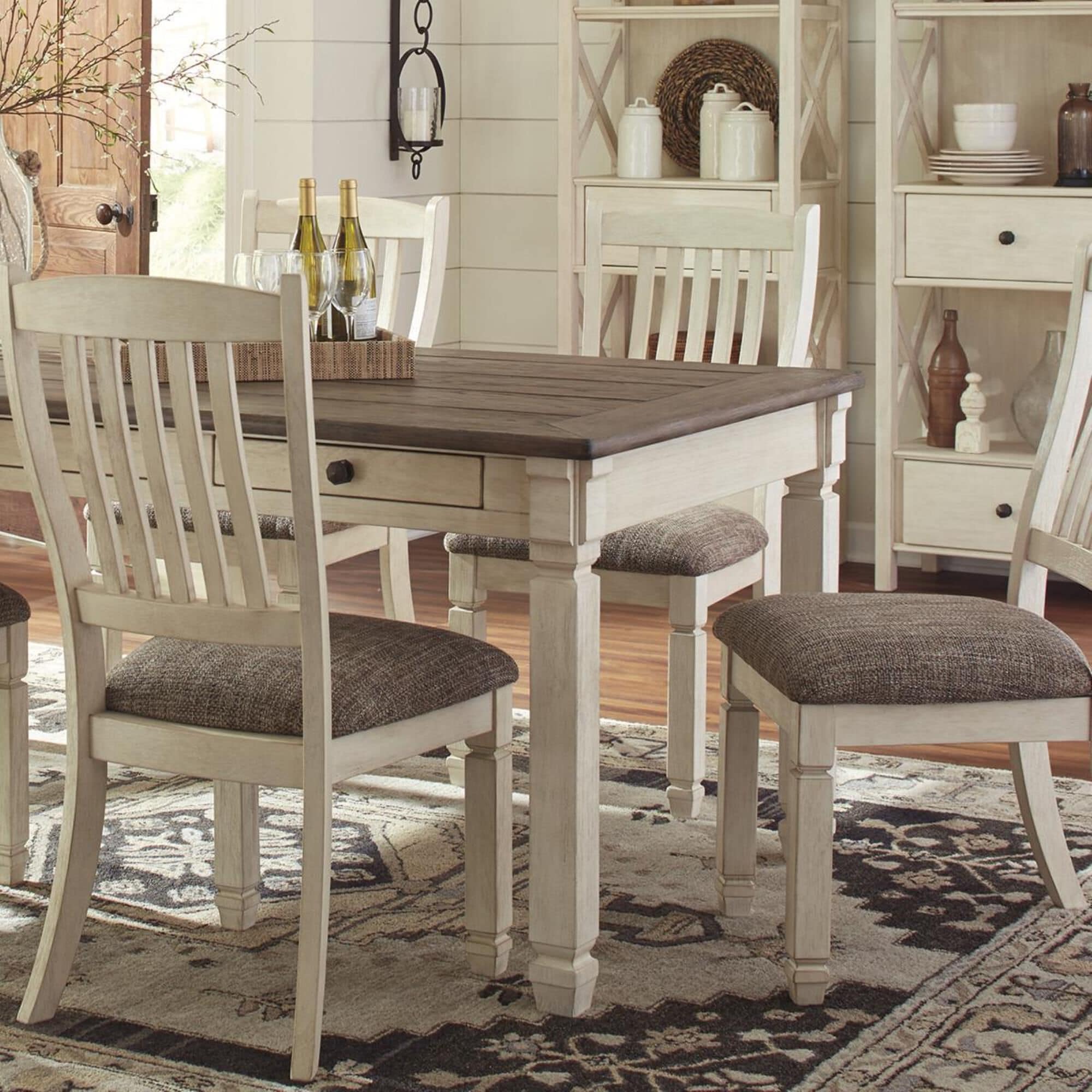 Signature Design by Ashley Bolanburg 7 Piece Dining Set in Antique