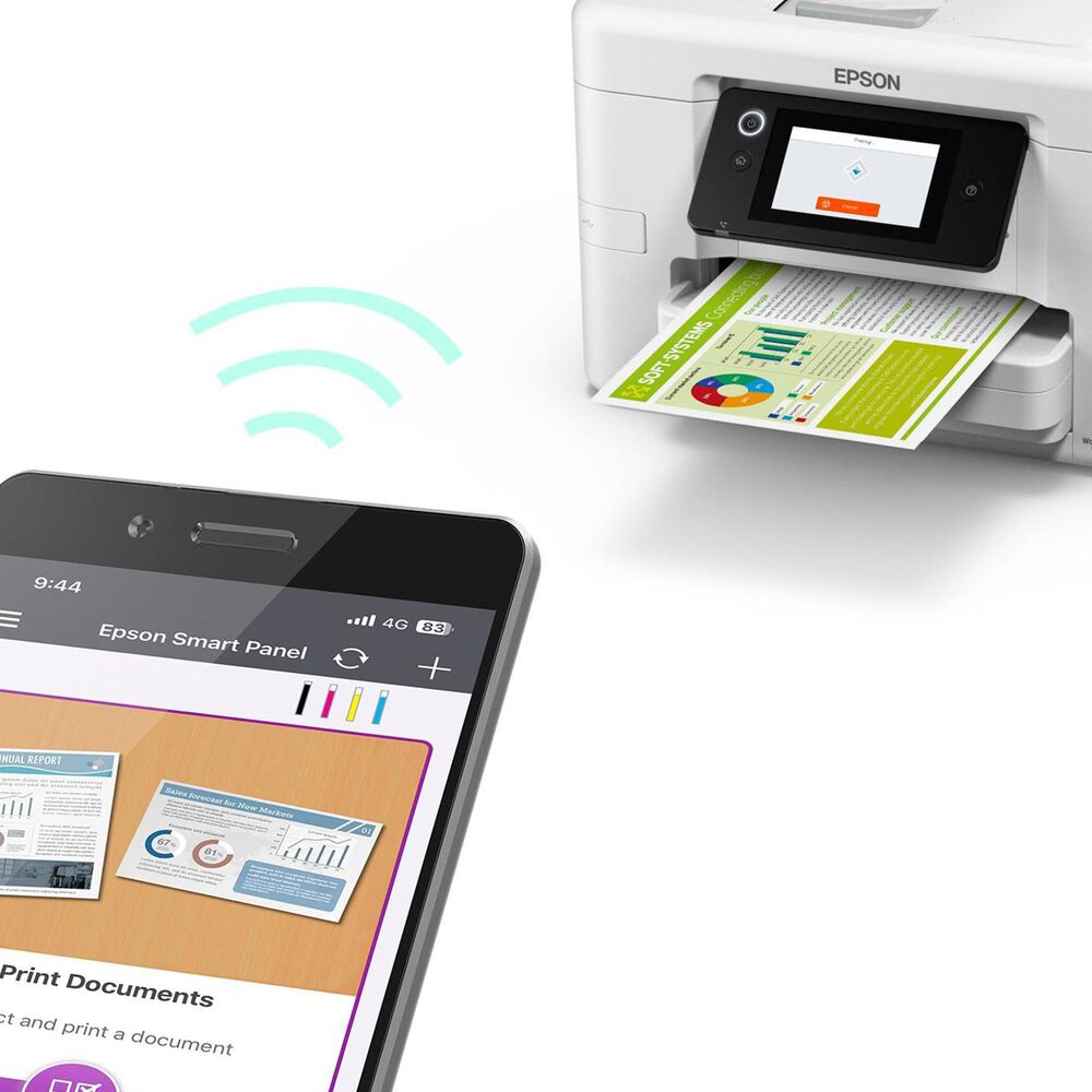 Epson WorkForce Pro WF-4920 Wireless All-in-One Inkjet Printer in White, , large