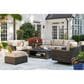 Ashley Coastline Bay Stationary Patio Sofa in Brown, , large
