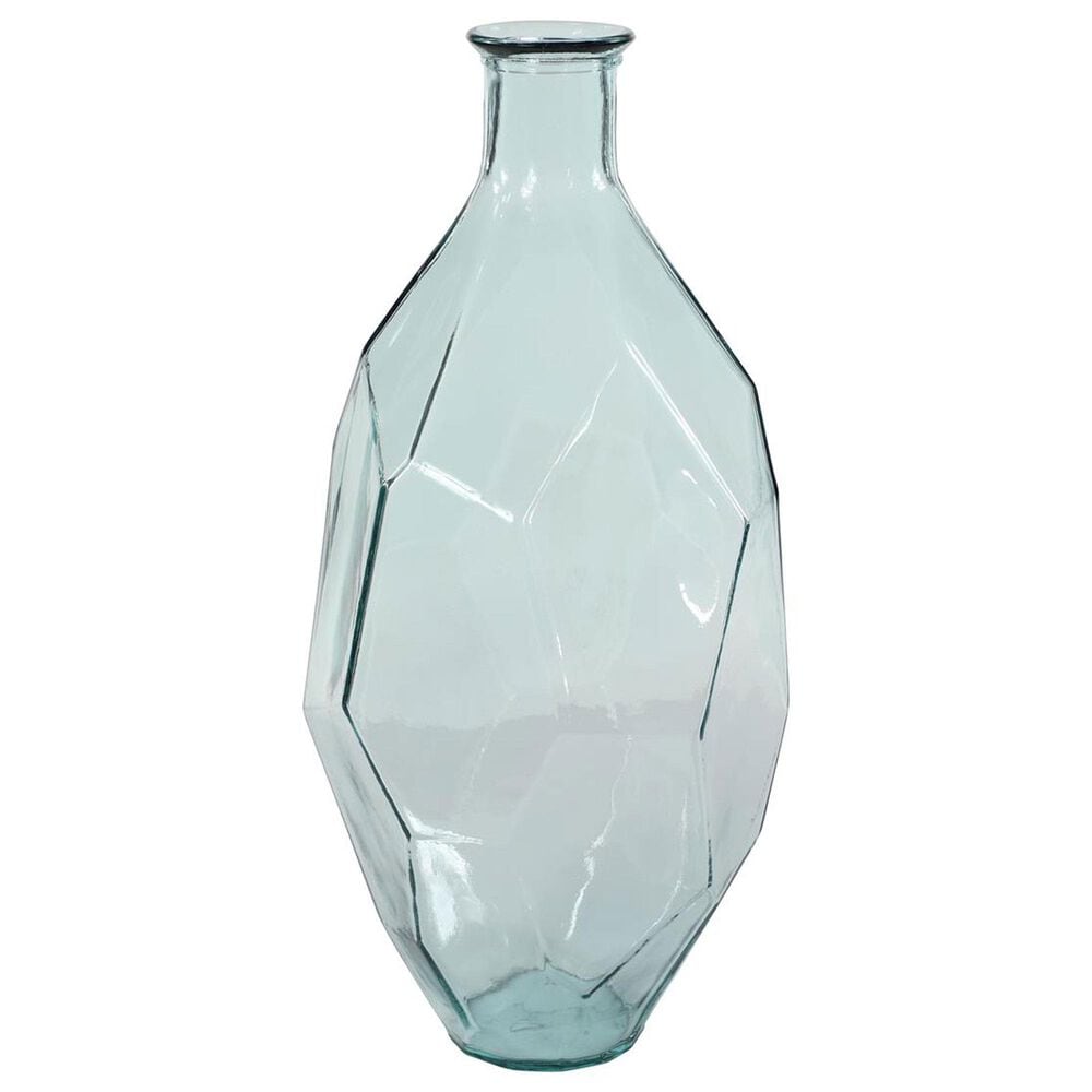 Maple and Jade Handmade Abstract Decorative Vase in Polished Teal, , large