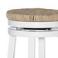 Linon Home Decor Morgan Swivel Counter Stool in White, , large