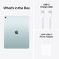 Apple 13-Inch iPad Air M4 Chip Wi-Fi + Cellular 128GB in Blue (Pre-Order), , large