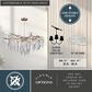 Vaxcel Rainier 5-Light Chandelier in Silver Mist, , large