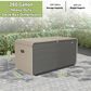 HOMLUX 260 Gal. Outdoor Storage Deck Box with Lock and Wheels in Gray, , large