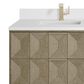 James Martin Vanities Emmeline 72" Double Bathroom Vanity in Pebble Oak with Single Hole 3 cm White Zeus Quartz Top and Rectangular Sinks, , large