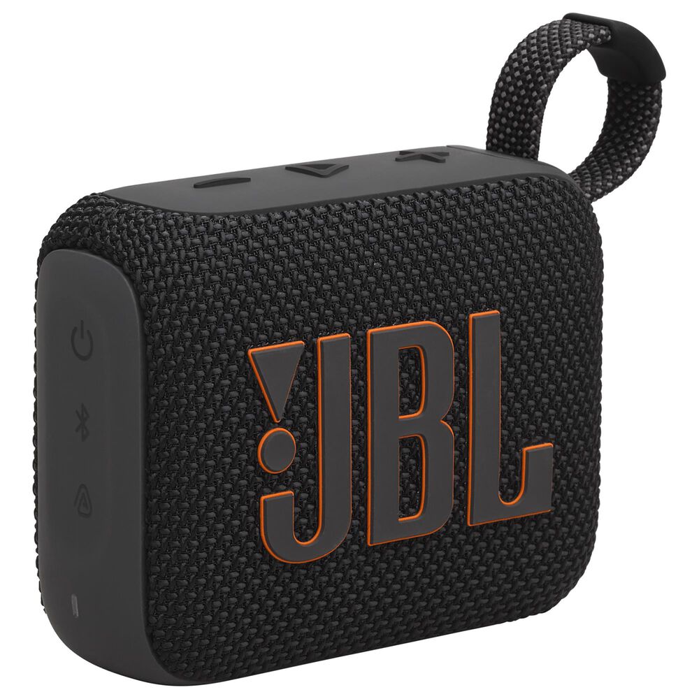JBL Go 4 Portable Waterproof Bluetooth Speaker in Black, , large