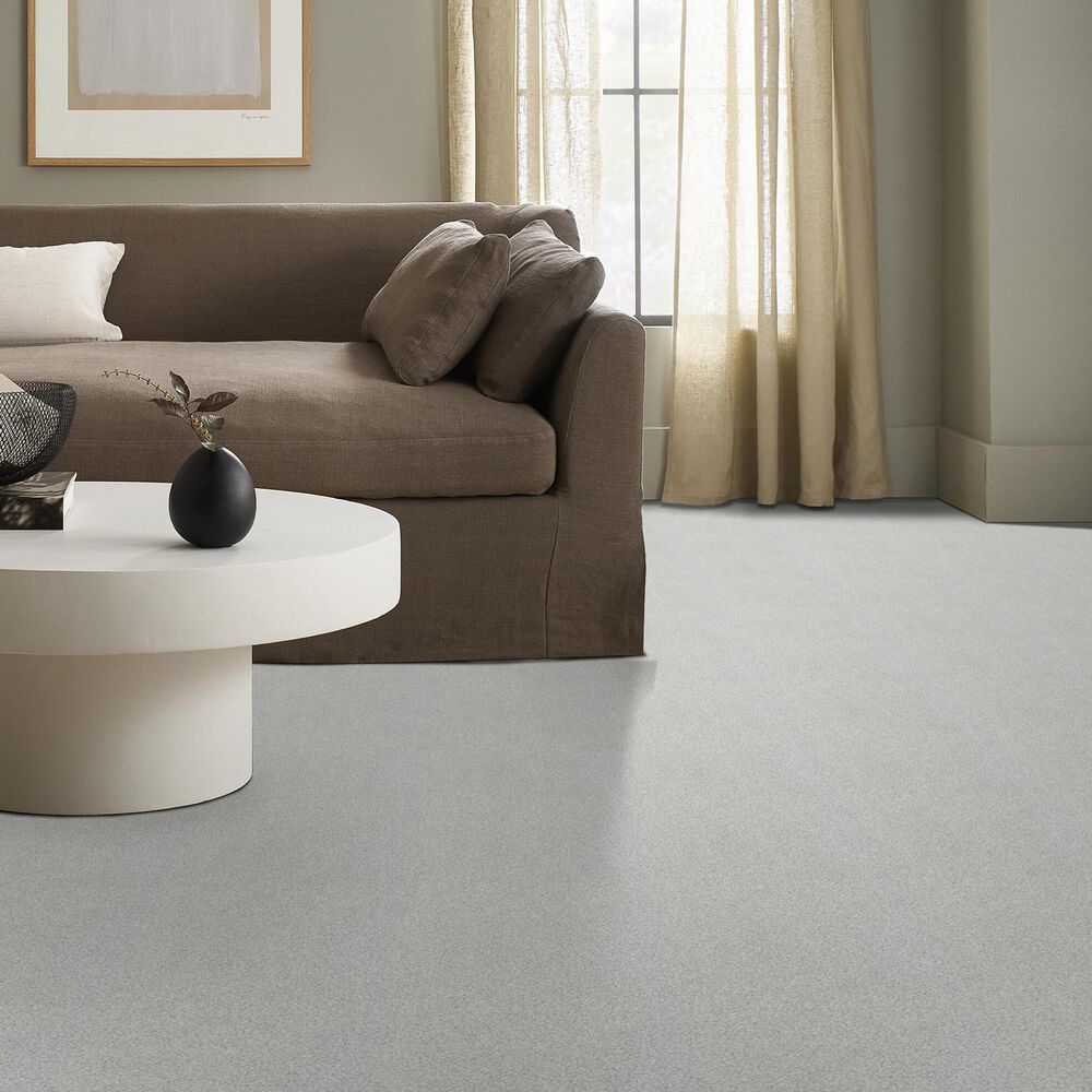 Shaw Tonal Comfort Blue Carpet in Bay Waves, , large