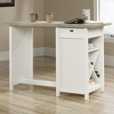 Sauder Cottage Road Kitchen Island in Soft White, , large