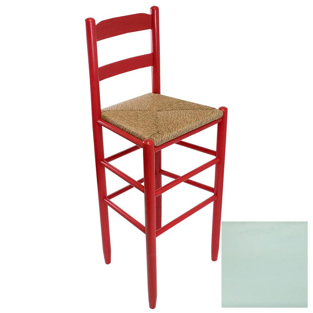 Lakeside Beach Mountain Ladderback Barstool in Coastal Blue, , large