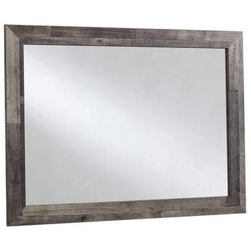 Ashley Derekson Youth Bedroom Mirror in Walnut and Gray, , large