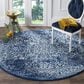 Safavieh Evoke EVK256A-5R 5"1" Round Navy/Ivory Area Rug, , large