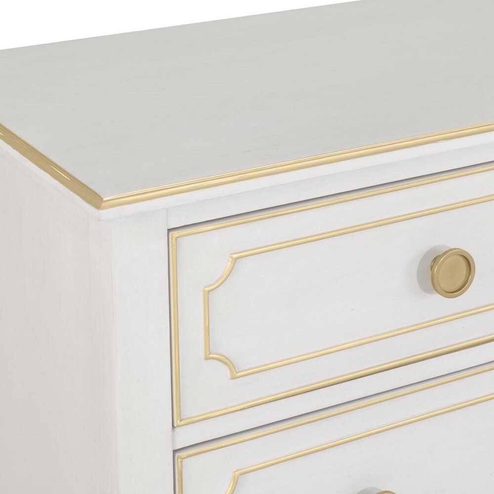 Fairfield Chair Camille 7 Drawer Dresser in Linen and Antique Gold, , large