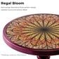 Furniture of America Gleam Round End Table in Polished Purple and Orange, , large