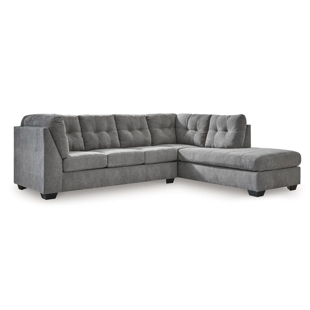 Ashley Marleton 2-Piece Right Facing Sectional with Chaise in Gray, , large