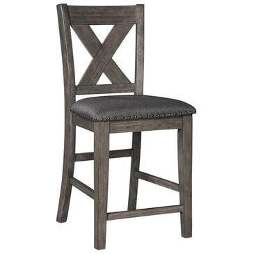Ashley Caitbrook 24" Counter Height Stool in Antiqued Gray Wash, , large