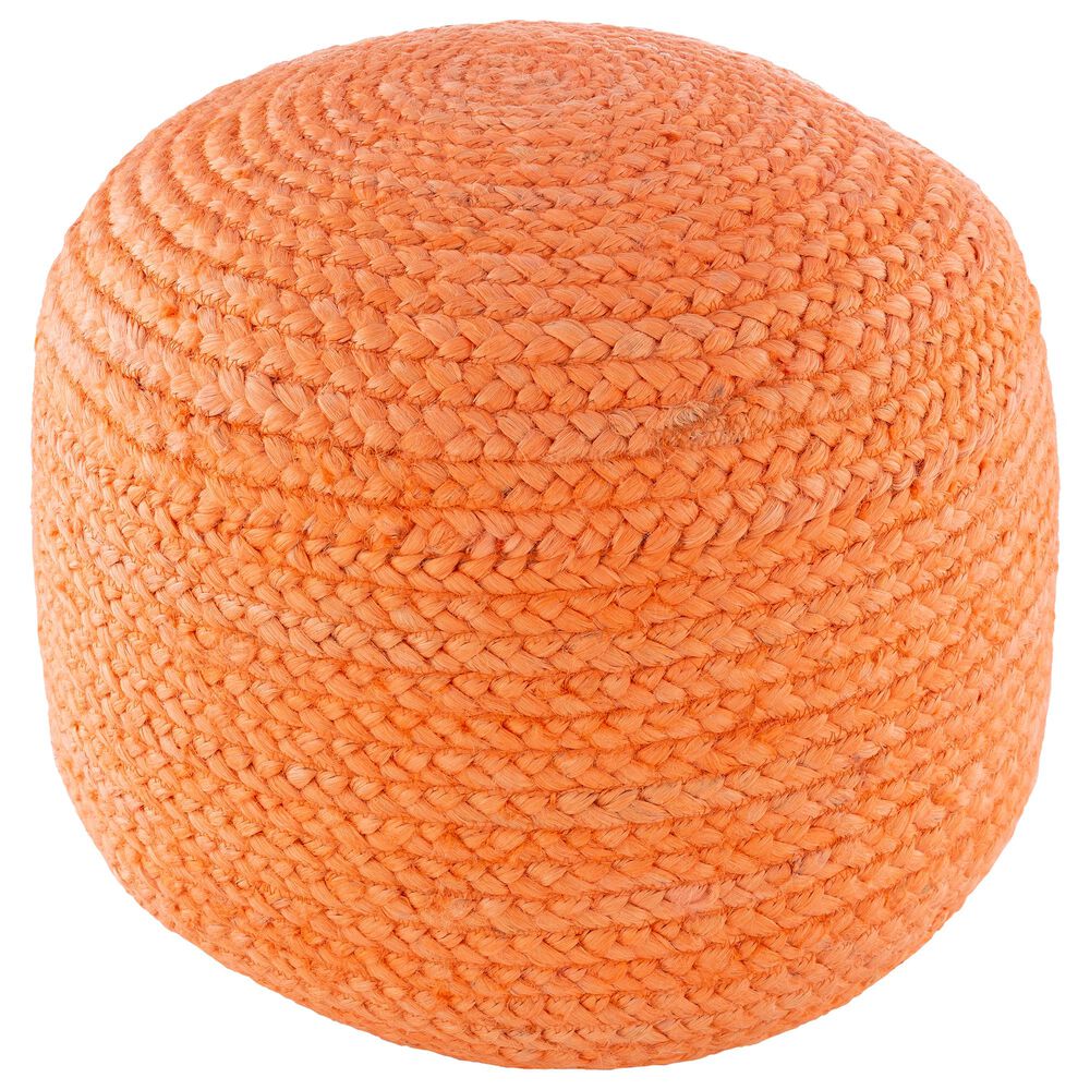 Surya Tropics Pouf in Bright Orange, , large