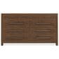Hooker Furniture Driftwood 9-Drawer Dresser in Worn Saddle, , large