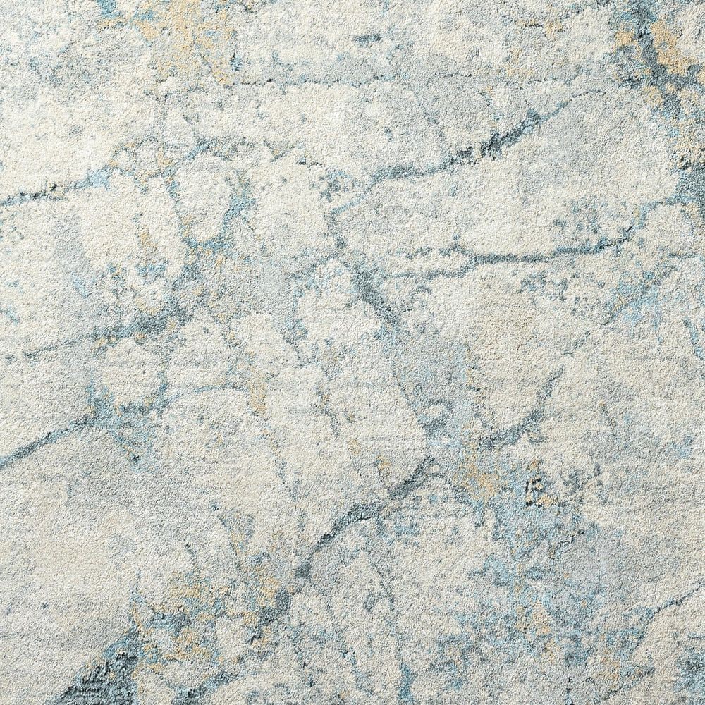 Surya Avellino 2&#39;7&quot; x 7&#39;3&quot; Light Beige, Gray, Pale Blue, Tan, Deep Teal and Denim Runner, , large