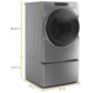 Whirlpool 7.4 Cu. Ft. Electric Dryer with Steam in Chrome Shadow, , large
