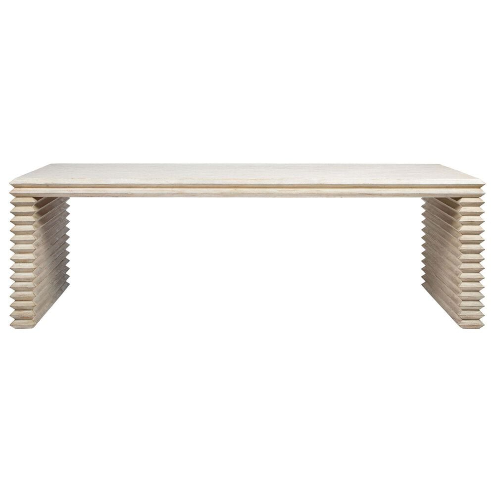 Jennifer Taylor Home Veda Dining Table in Whitewashed Natural - Table Only, , large