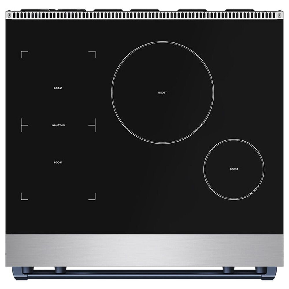 Thor Kitchen Gordon Ramsay 4.8 Cu. Ft. Professional Induction Range with Blue Color Kit Assembly in Stainless Steel, , large