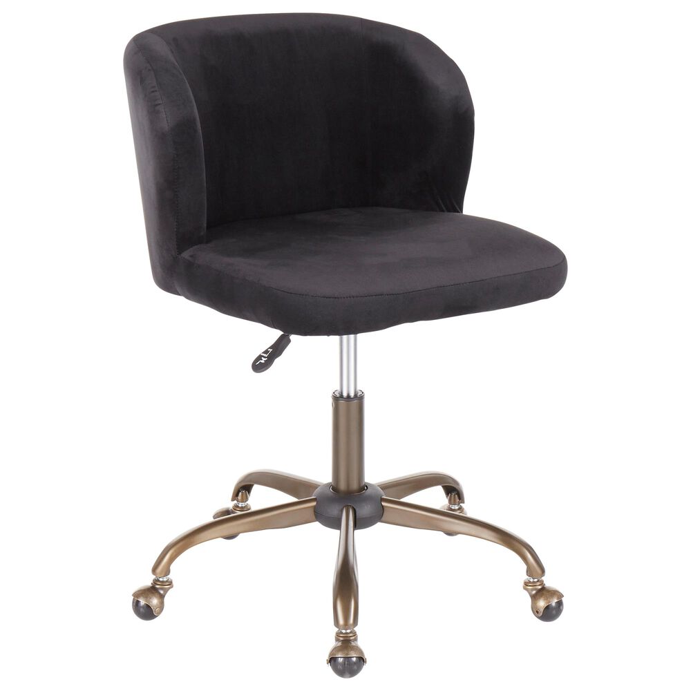 Lumisource Luna Task Chair in Black/Antique, , large