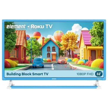 Element 32" Class 1080P FHD Building Block in Blue - Smart Roku TV, , large