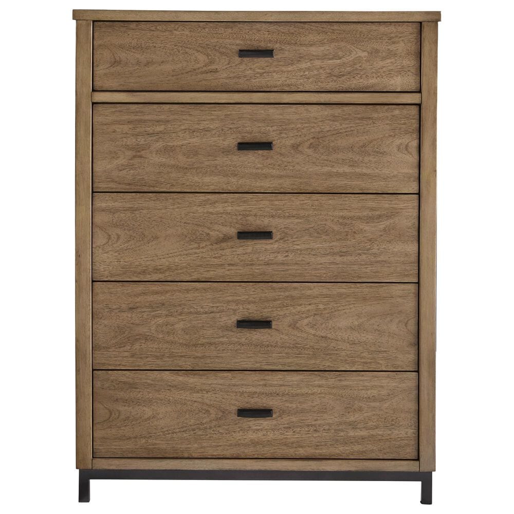 Ashley Tomtyn 5-Drawer Chest in Light Brown, , large