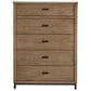 Ashley Tomtyn 5-Drawer Chest in Light Brown, , large