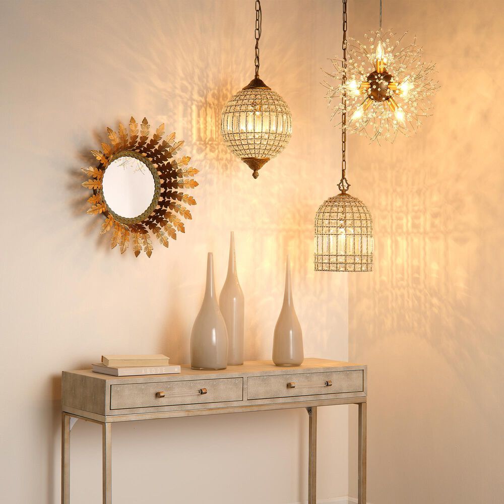 Splendor Living Ashford 1-Light Chandelier in Gold, , large
