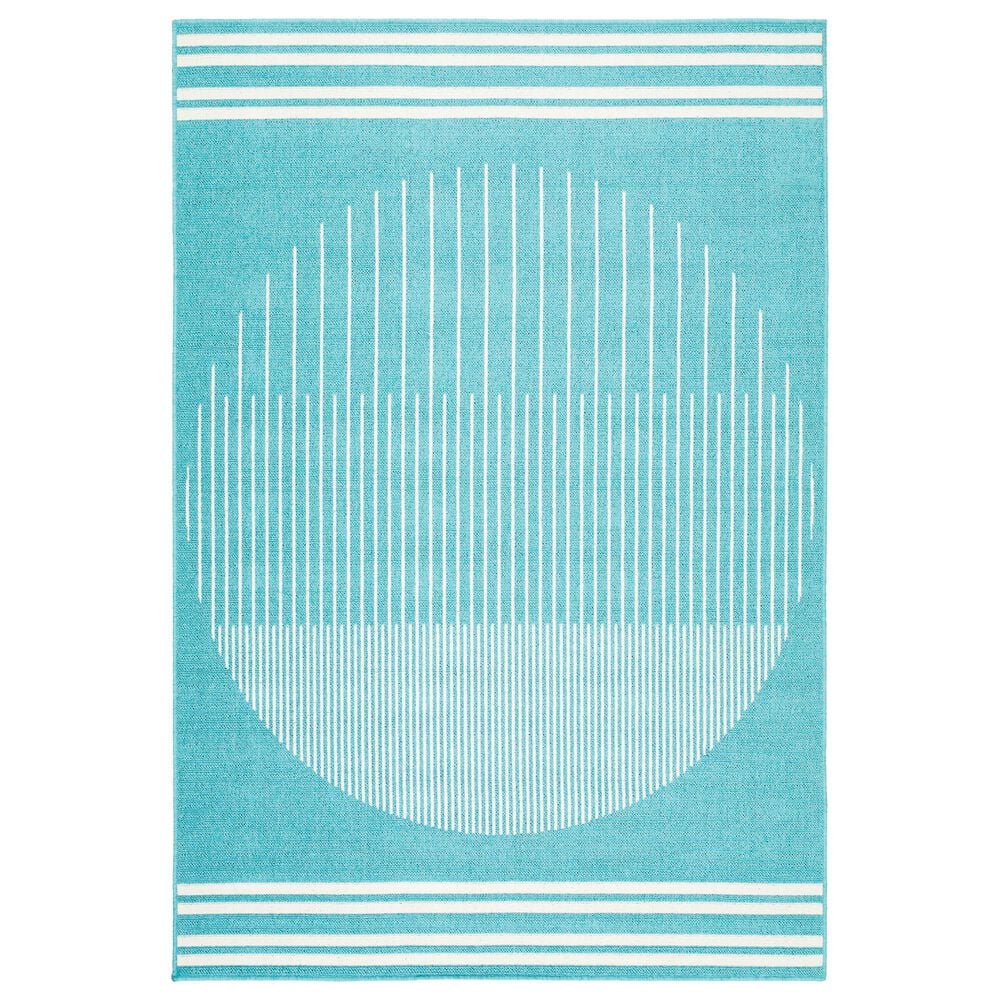 Surya Alfresco 7"3" x 10"6" Pewter, Slate and Beige Indoor/Outdoor Area Rug, , large