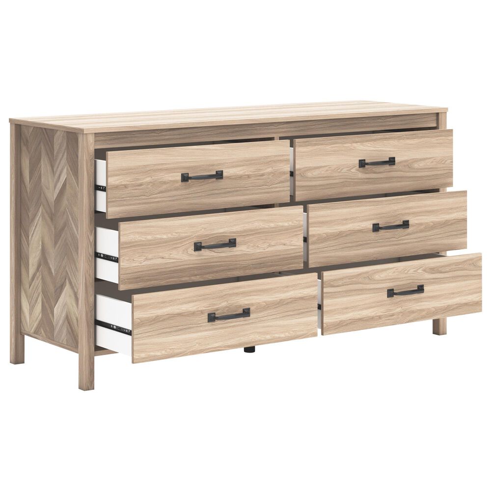 Ashley Battelle 6-Drawer Dresser in Tan, , large
