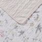 Revman Breezy Floral 3-Piece King Quilt Set in Pastel Grey, , large
