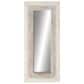 Maple and Jade 59" x 26" Wood Wall Mirror in Distressed White, Gray and Brown, , large