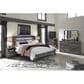 Ashley Baystorm Queen LED Panel Bed in Smoke Gray, , large