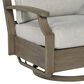 Ashley Rainier Ranch Swivel Glider Chair in Brown, , large