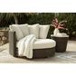 Ashley Kimora Swivel Lounge Chair in Beige, , large