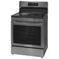 Frigidaire Gallery 30" Rear Control Electric Range with Total Convection in Black Stainless Steel, , large