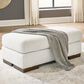 Ashley Hartside Ottoman in Frosted with Next-Gen Nuvella Performance Fabric, , large