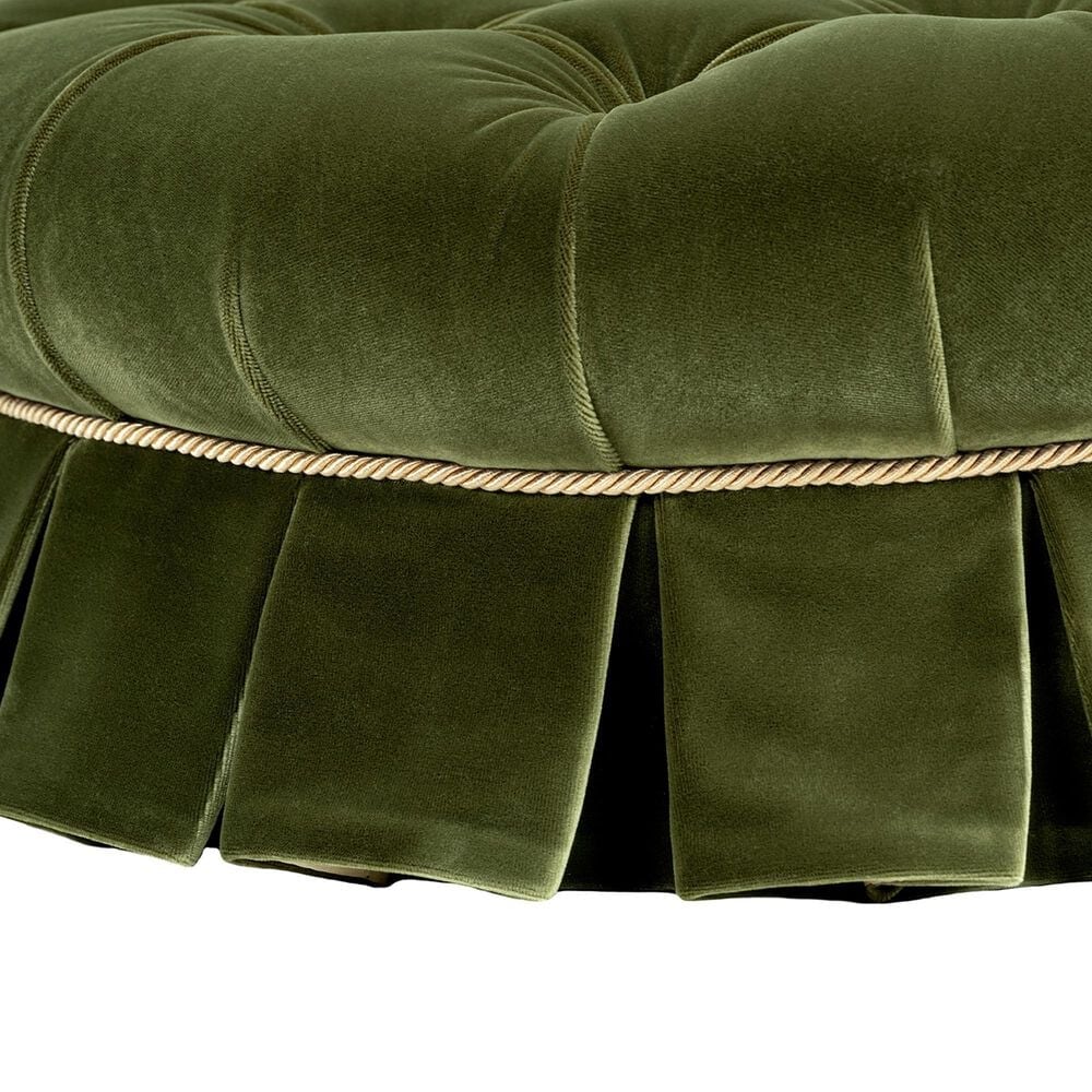 Jennifer Taylor Home Roquefort 24.5" Dog Sofa Bed with Box-Pleated Skirt in Olive Green, , large