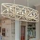 Golden Lighting Alcott 8-Light Linear Pendant in Antique Ivory and Gold, , large